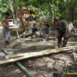 PHILIPPINEN REISEN BLOG - Bambus in der Verarbeitung Foto: Sir Dieter Sokoll KR