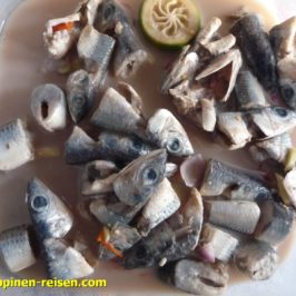 Philippinen - Essen und Trinken - roher Fisch