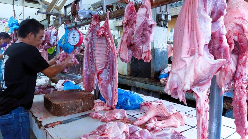 PHILIPPINEN BLOG - Fleischkauf frühmorgens auf dem Markt